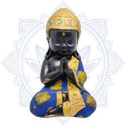 Buda Sidarta - Dourado e Azul escuro